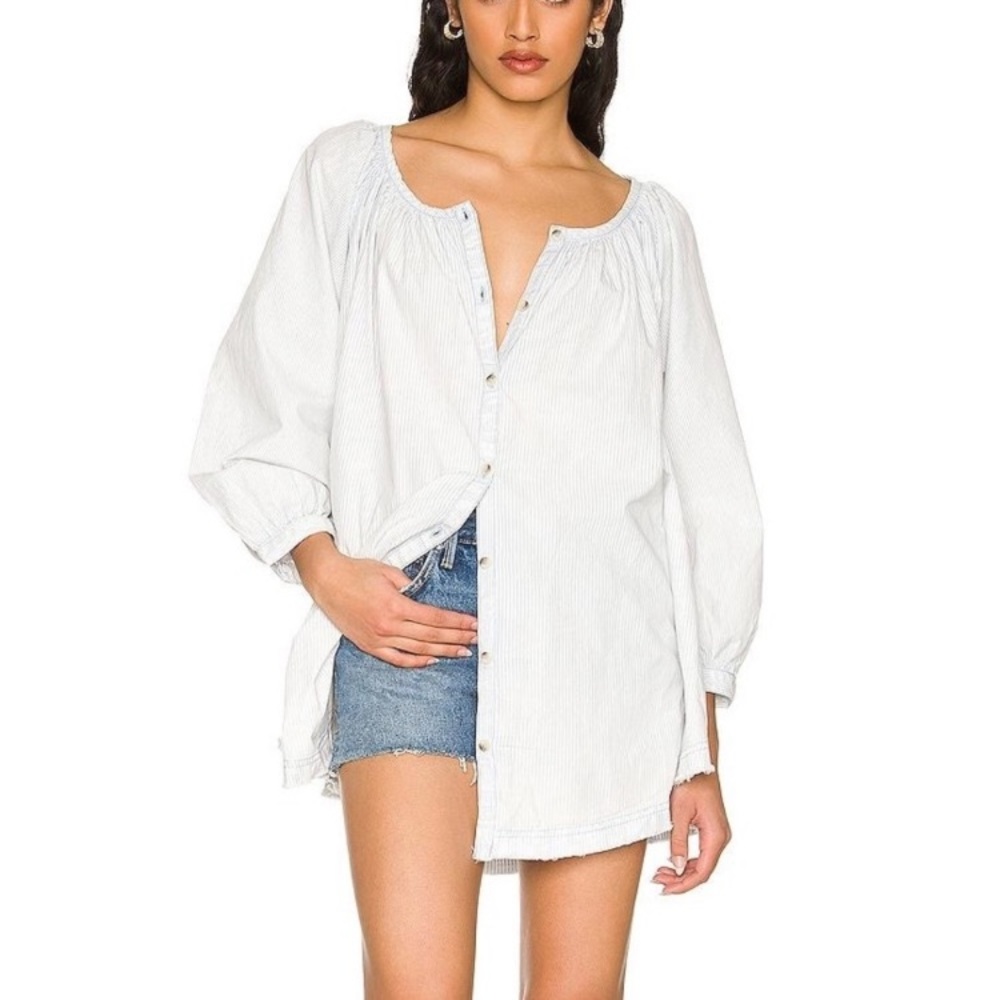 NEW FREE PEOPLE Oxford Swing top Medium